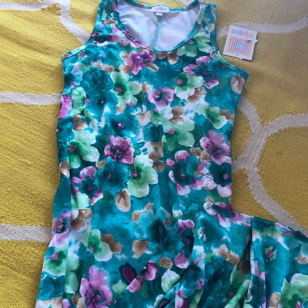 Floral watercolor maxi